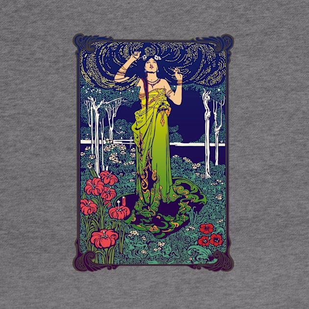 Art Nouveau Lady (green) by Soth Studio